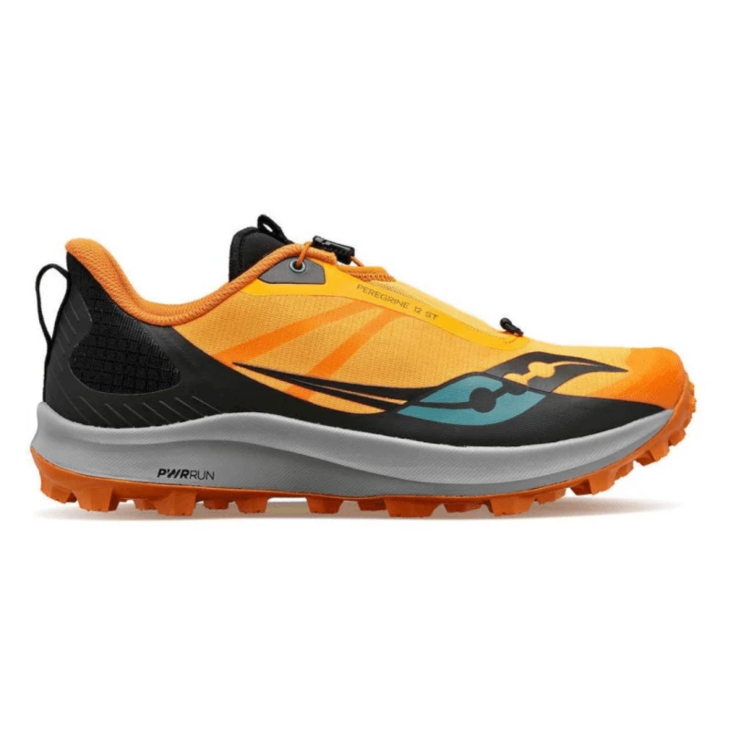 Zapatillas Saucony Peregrine 12 ST Naranja Negro AW22 3 Zapatillas Saucony Peregrine 12 ST Naranja Negro AW22
