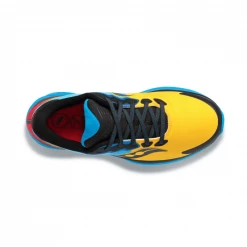 Zapatillas Saucony Ride 14 Runshield Azul Amarillo -Saucony || BROOKS Ventas zapatillas saucony ride 14 runshield azul amarillo 2